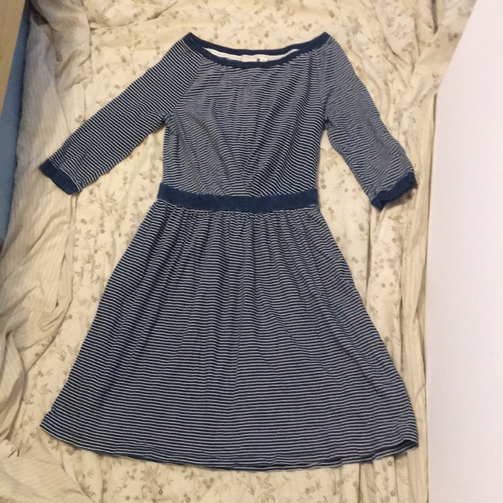 Anthropologie Postage Stamp Andreas Stripped Dress